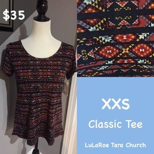 Xs lularoe classic tee